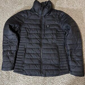 Kelvin Heated Jacket Womens Small Black USB Battery Pack Puffer Coat Nylon Warm